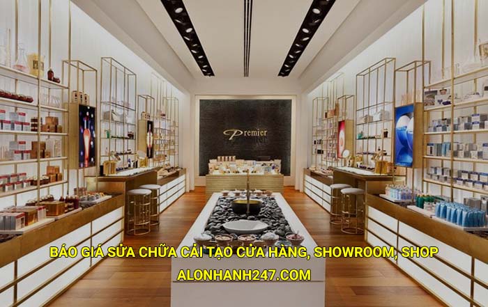 Báo giá sửa chữa cải tạo cửa hàng, showroom, shop cập nhật mới
