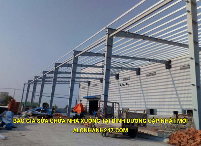 Báo giá sửa chữa nhà xưởng tại Bình Dương cập nhật mới
