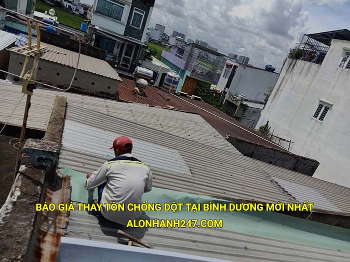Báo giá thay tôn chống dột tại Bình Dương mới nhất