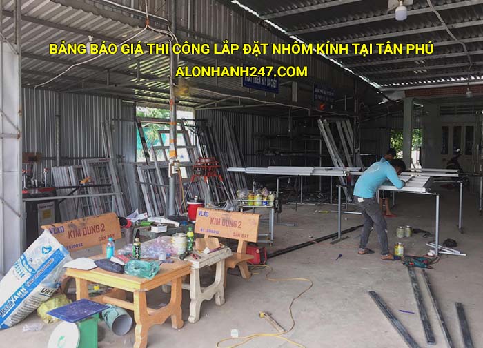 Báo giá thi công lắp đặt nhôm kính tại Tân Phú mới nhất