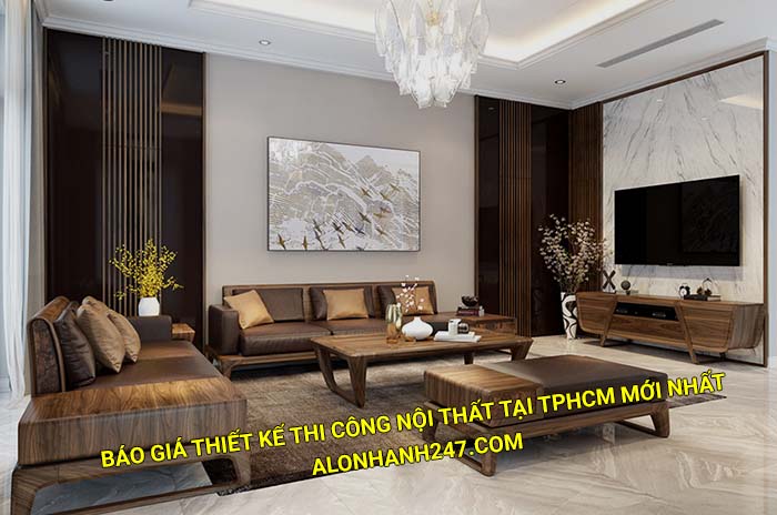 Báo giá thiết kế thi công nội thất tại Tphcm cập nhật mới nhất