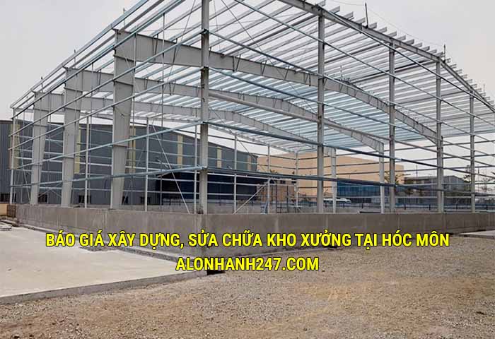 Báo giá xây dựng, sửa chữa kho xưởng tại Hóc Môn mới nhất