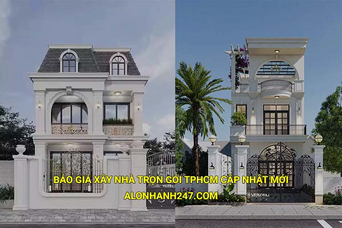 Báo giá xây nhà trọn gói Tphcm cập nhật mới