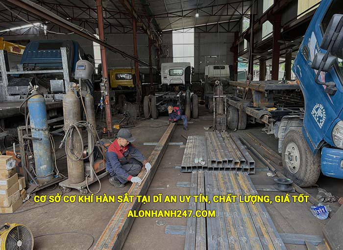 Cơ sở cơ khí hàn sắt tại Dĩ An uy tín, chất lượng, giá tốt