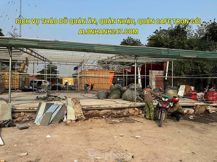 Dịch vụ tháo dỡ quán ăn, quán nhậu, quán cafe trọn gói giá tốt