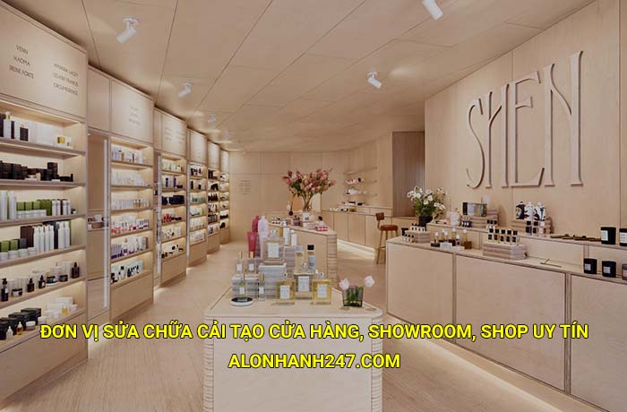 Đơn vị sửa chữa cải tạo cửa hàng, showroom, shop uy tín