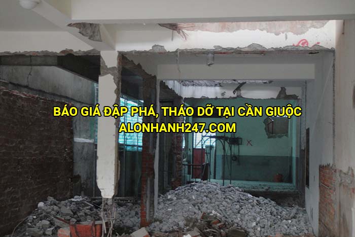 Báo giá đập phá, tháo dỡ tại Cần Giuộc