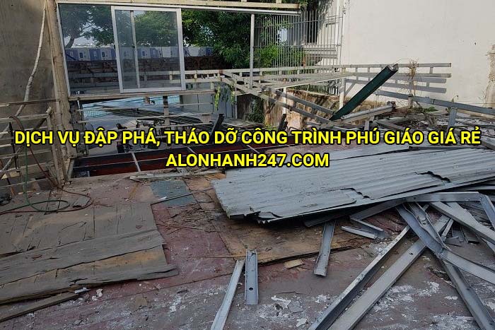 Dịch vụ đập phá, tháo dỡ công trình Phú Giáo giá rẻ