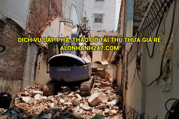 Dịch vụ đập phá, tháo dỡ tại Thủ Thừa giá rẻ