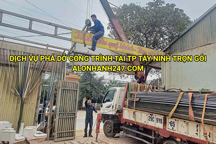 Dịch vụ phá dỡ công trình tại TP Tây Ninh trọn gói