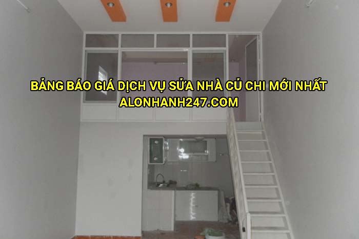 Bảng báo giá dịch vụ sửa nhà Củ Chi mới nhất