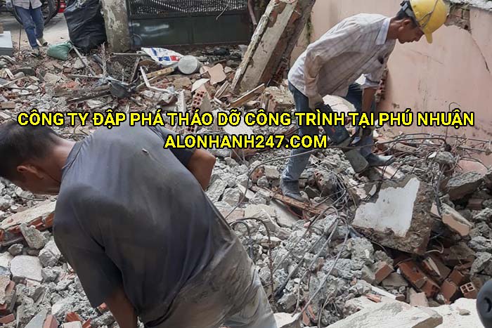 Công ty đập phá tháo dỡ công trình tại Phú Nhuận