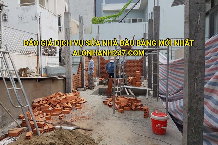 Báo giá dịch vụ sửa nhà Bàu Bàng mới nhất