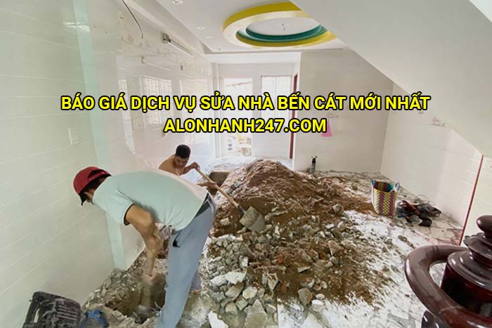 Báo giá dịch vụ sửa nhà Bến Cát mới nhất