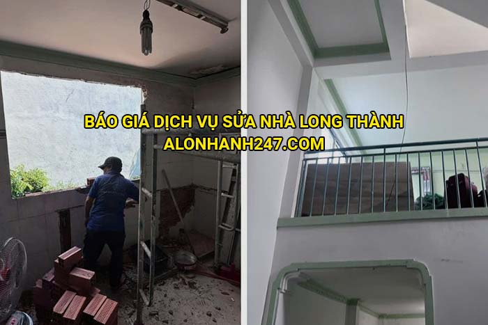 Báo giá dịch vụ sửa nhà Long Thành